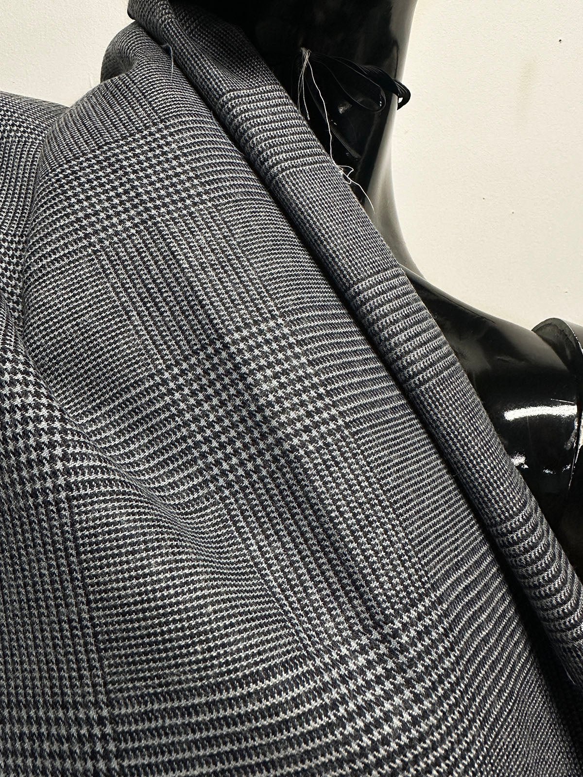 BC Sport Jacket Weight Blue Glenplaid Fabric S29 - L'Etoffe Fabrics LLC