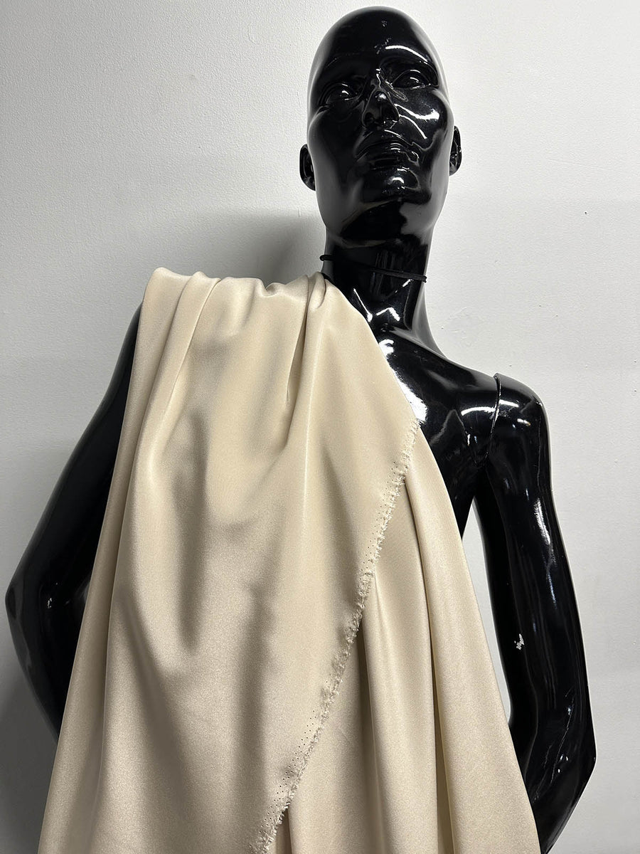 Beige Silk Crepe De Chine - L'Etoffe Fabrics LLC