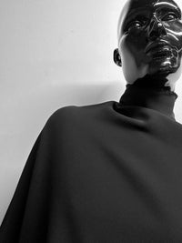 Black Crepe 3 Ply - L'Etoffe Fabrics LLC