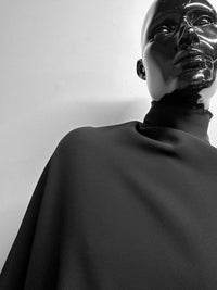 Black Crepe 3 Ply - L'Etoffe Fabrics LLC