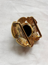 Black Pebble Sash Buckle - L'Etoffe Fabrics LLC