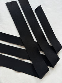Black Petersham Rayon Ribbon By The Yard - L'Etoffe Fabrics LLC