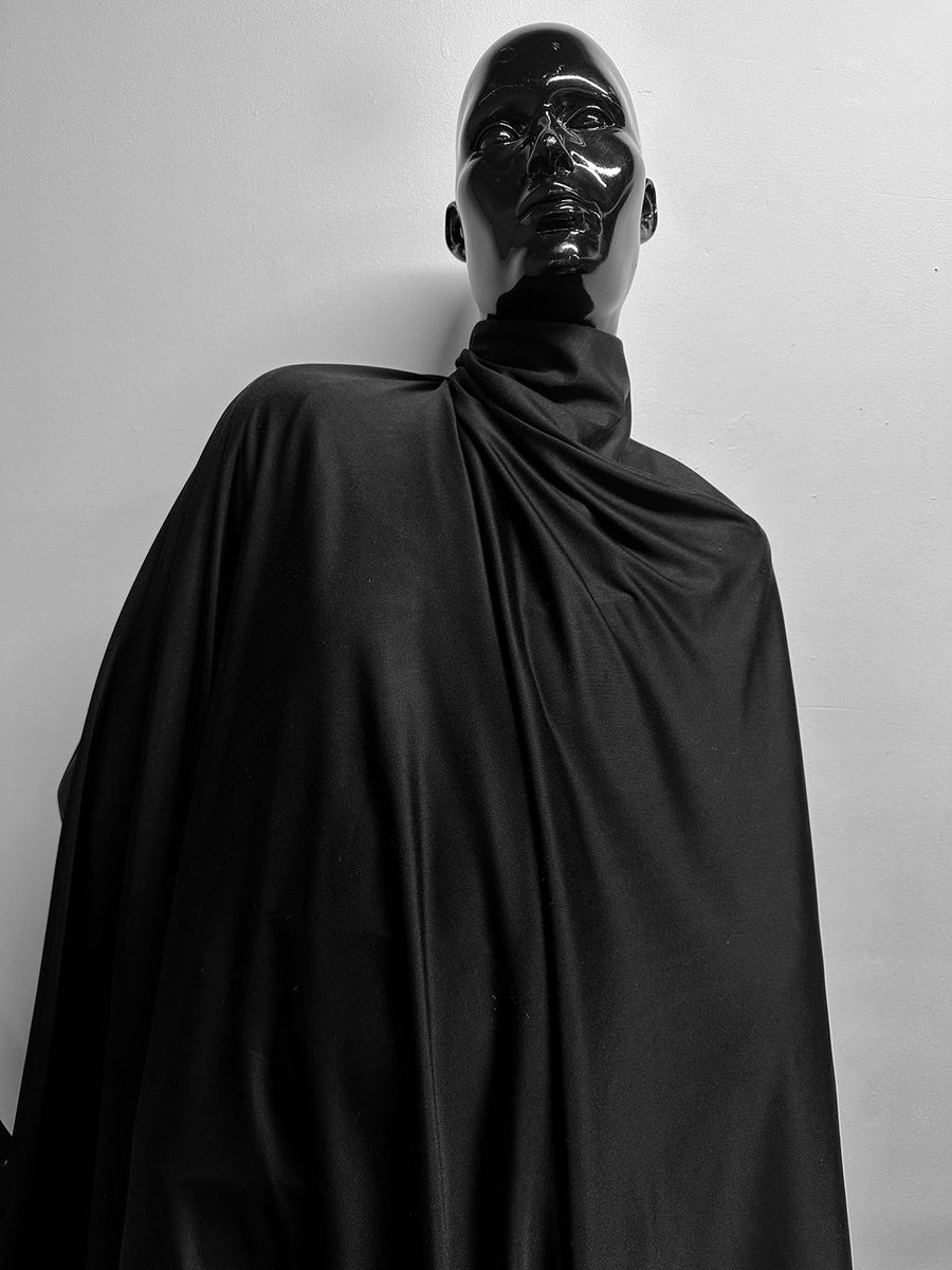 Black Silk Jersey - L'Etoffe Fabrics LLC