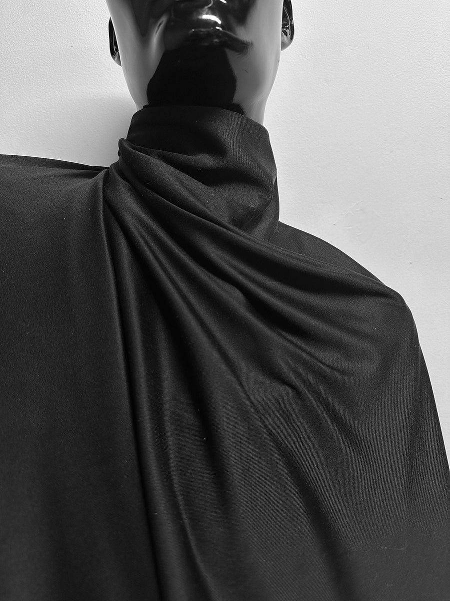 Black Silk Jersey - L'Etoffe Fabrics LLC