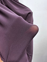 Body Con Semi Sheer 4 way Spandex in Wine - L'Etoffe Fabrics LLC