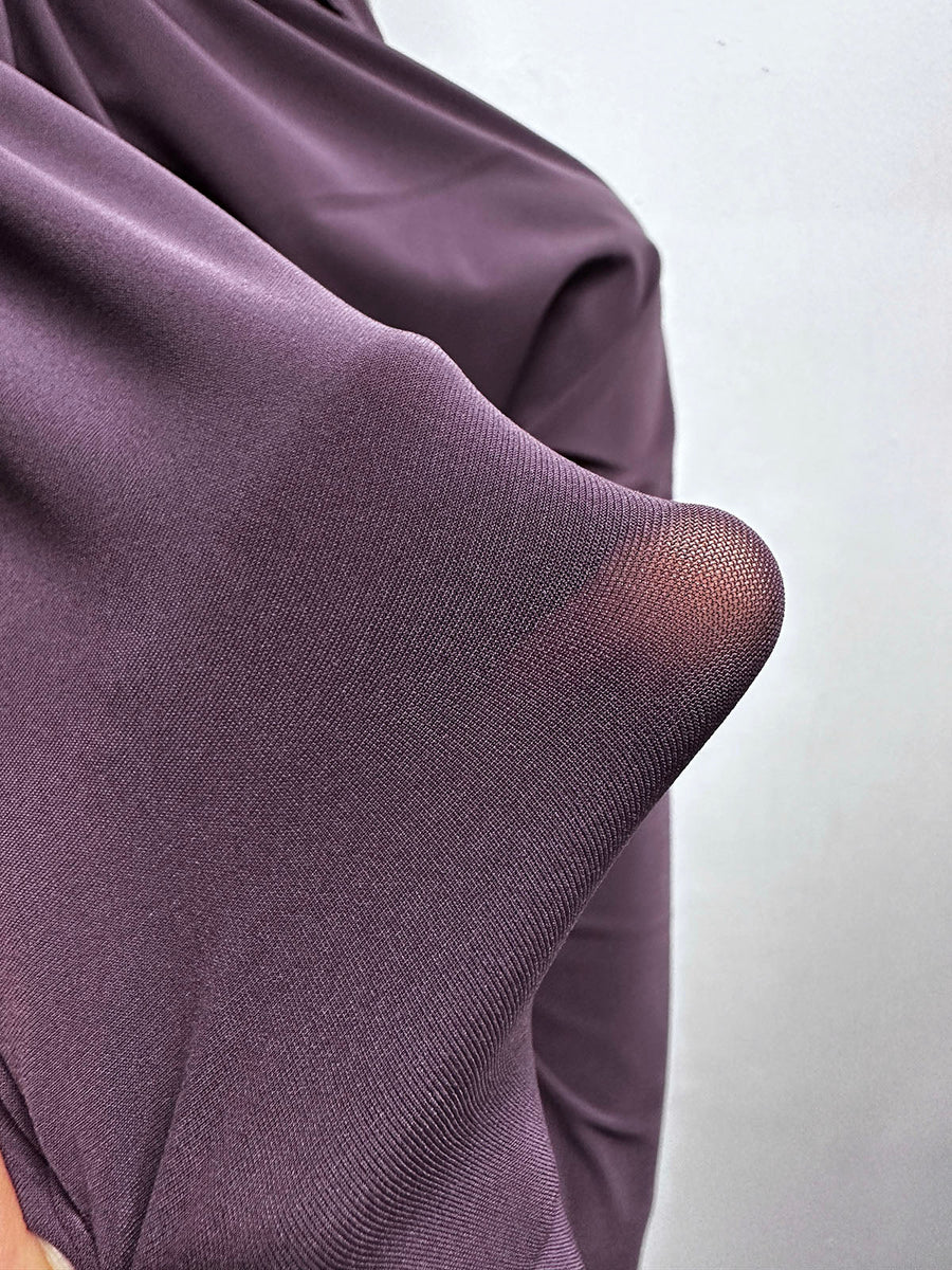 Body Con Semi Sheer 4 way Spandex in Wine - L'Etoffe Fabrics LLC