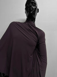 Body Con Semi Sheer 4 way Spandex in Wine - L'Etoffe Fabrics LLC