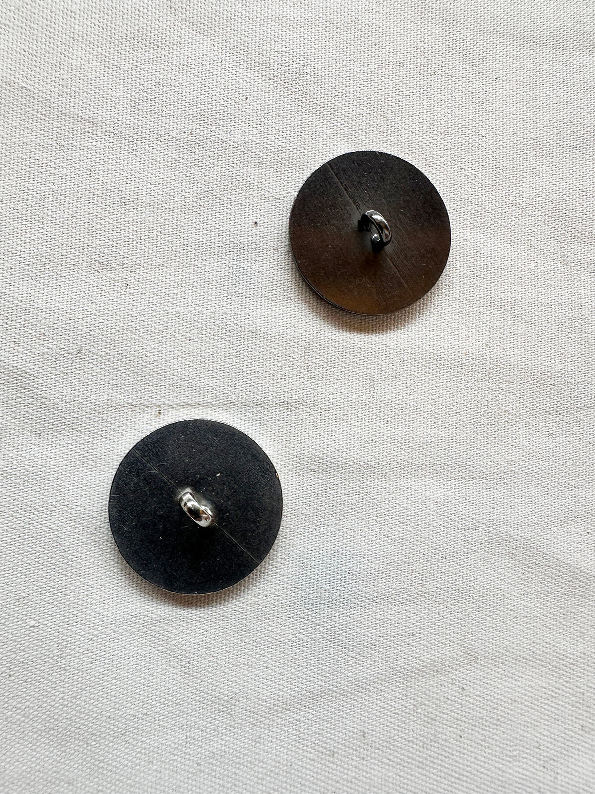 Brushed Metal Disc Buttons - L'Etoffe Fabrics LLC