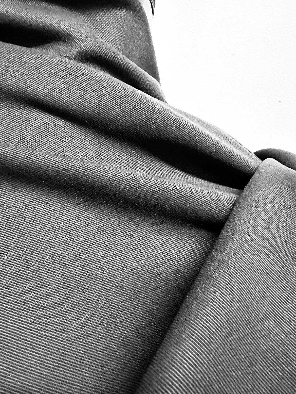 Brushed Soft Black Cotton Twill - L'Etoffe Fabrics LLC