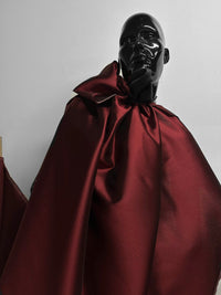 Burgundy Silk Wool Suiting - L'Etoffe Fabrics LLC