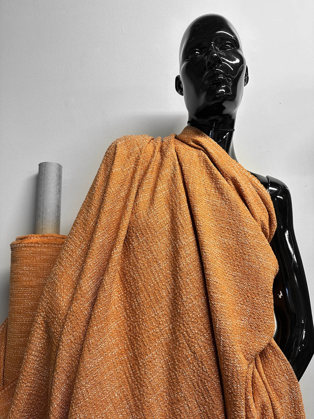 Burnt Orange Soft Textured Cotton - L'Etoffe Fabrics LLC