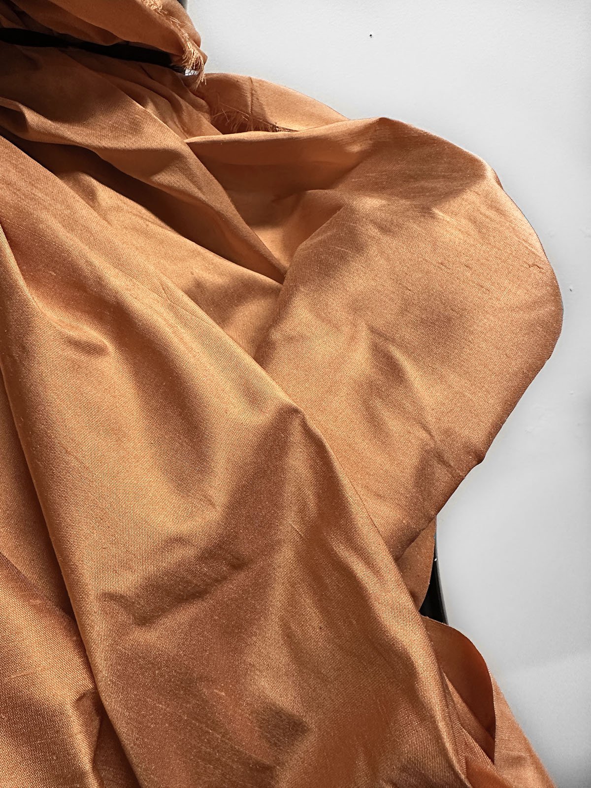 Cantaloupe Silk Dupioni Wide - L'Etoffe Fabrics LLC