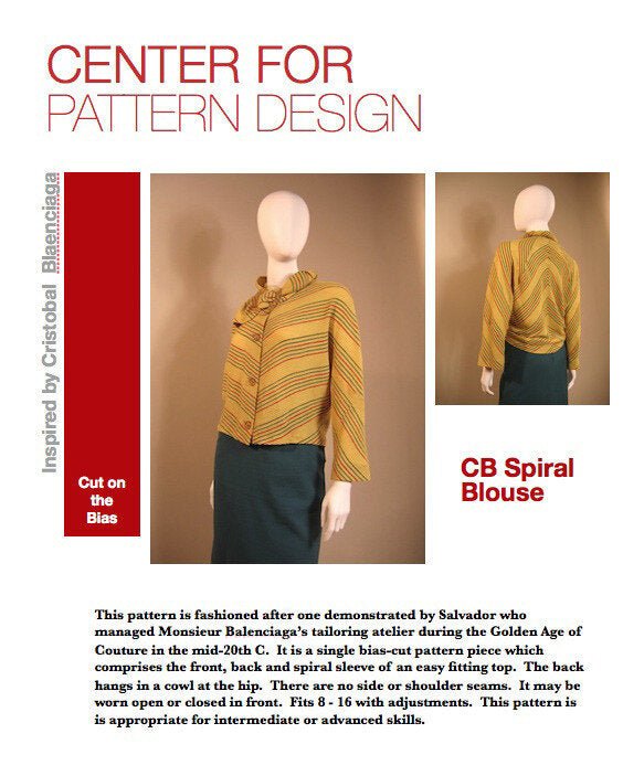 CB Spiral Blouse - L'Etoffe Fabrics LLC