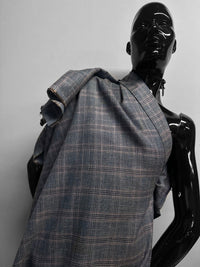 Classic Italian Silk Linen Virgin Wool Suiting - Denim Blue - L'Etoffe Fabrics LLC