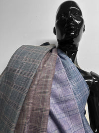 Classic Italian Silk Linen Virgin Wool Suiting - Navy - L'Etoffe Fabrics LLC
