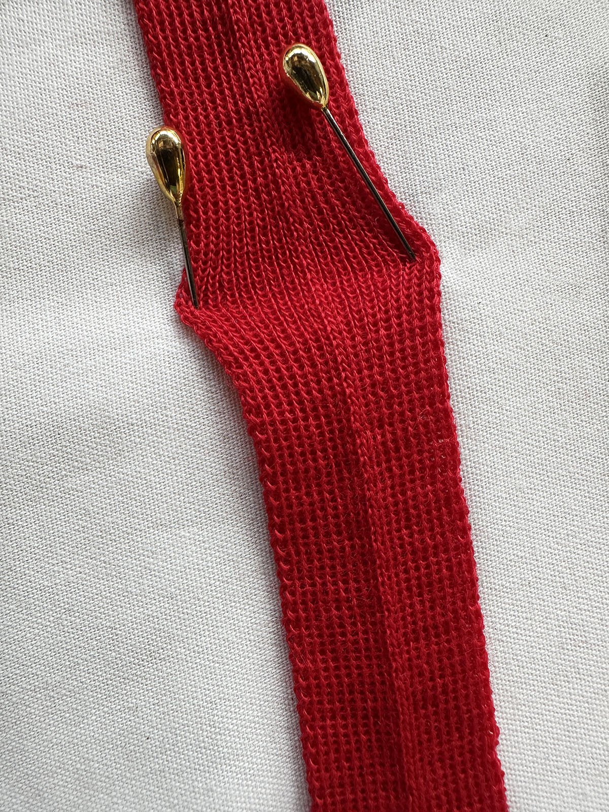 Classic Red Wool Knit Binder - L'Etoffe Fabrics LLC