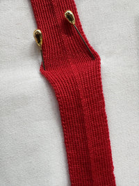 Classic Red Wool Knit Binder - L'Etoffe Fabrics LLC