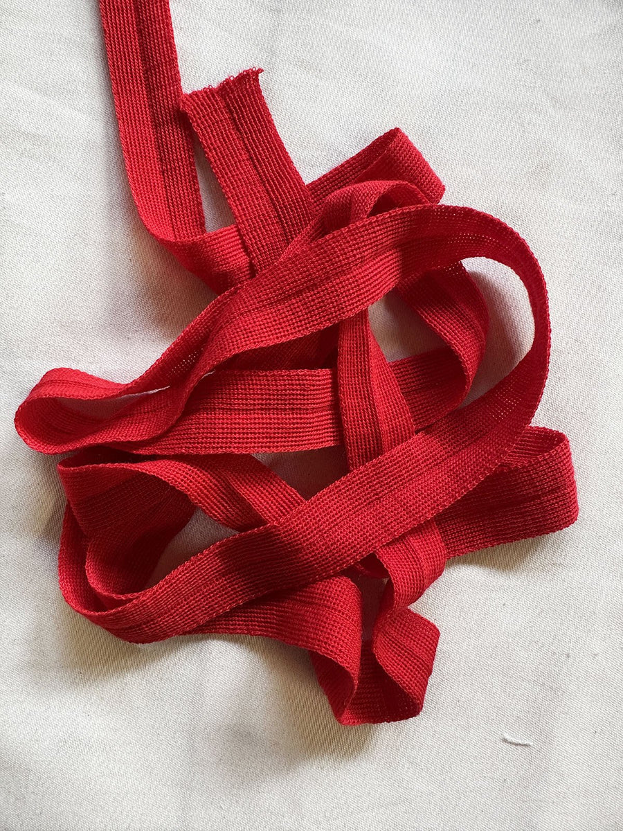 Classic Red Wool Knit Binder - L'Etoffe Fabrics LLC