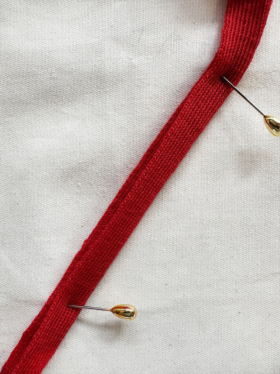 Classic Red Wool Knit Binder - L'Etoffe Fabrics LLC