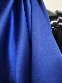 Cobalt Silk Wool Satin Suiting - L'Etoffe Fabrics LLC