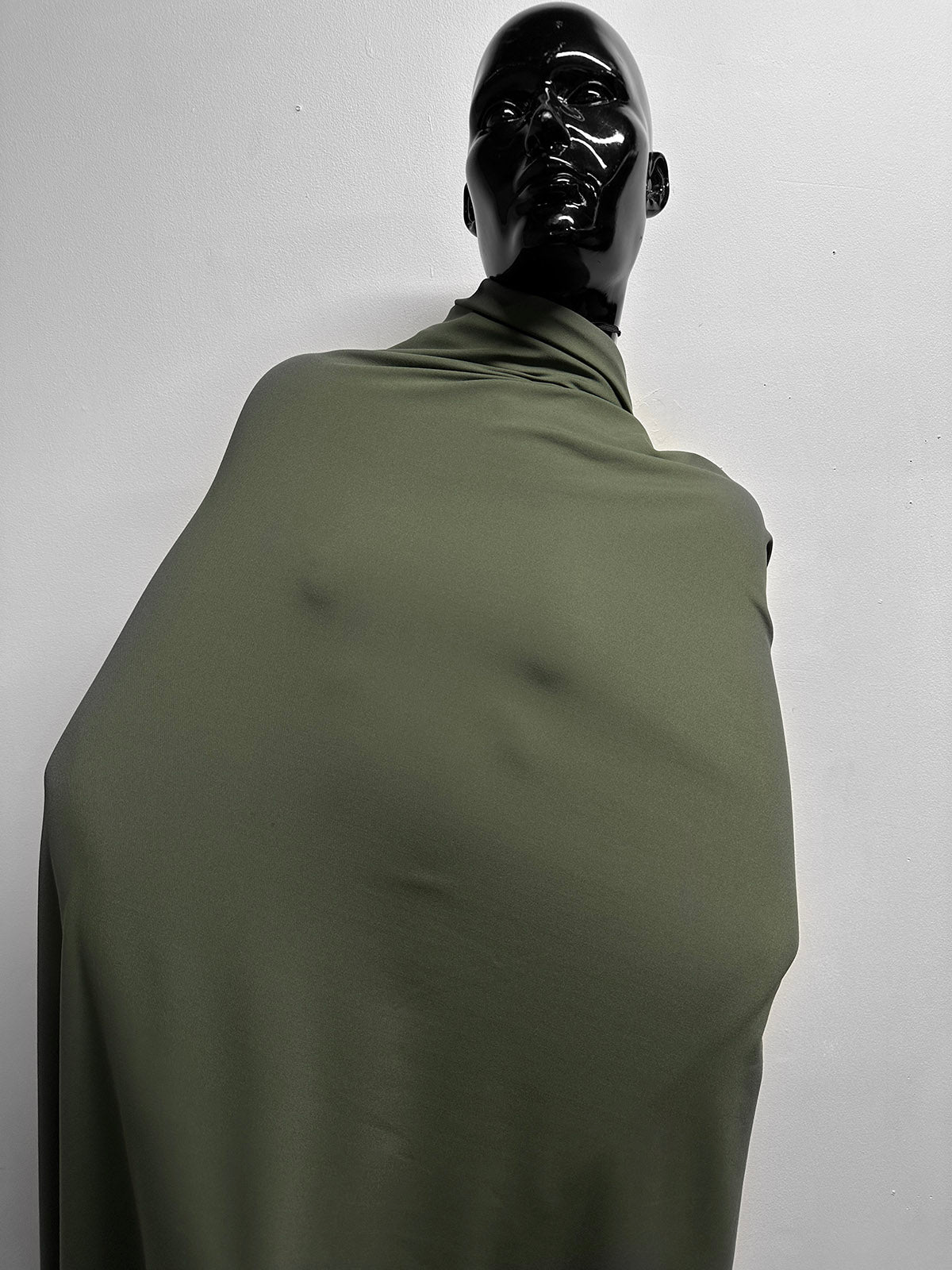 Compression Double Knit Interlock in Olive - L'Etoffe Fabrics LLC