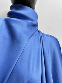 Cornflower Blue Rayon Charmeuse Challis - L'Etoffe Fabrics LLC