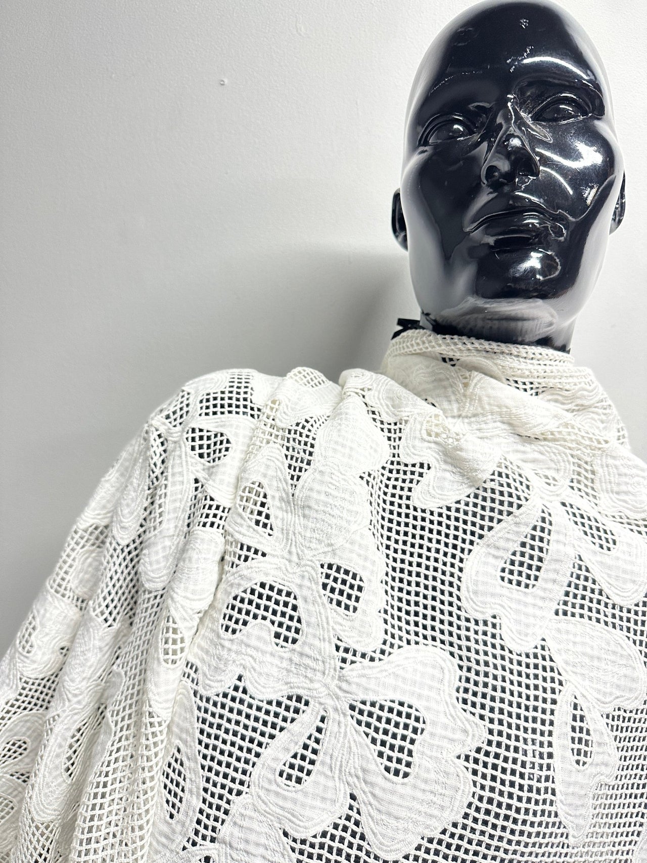 Cotton Embroidered Heavy Netting - L'Etoffe Fabrics LLC