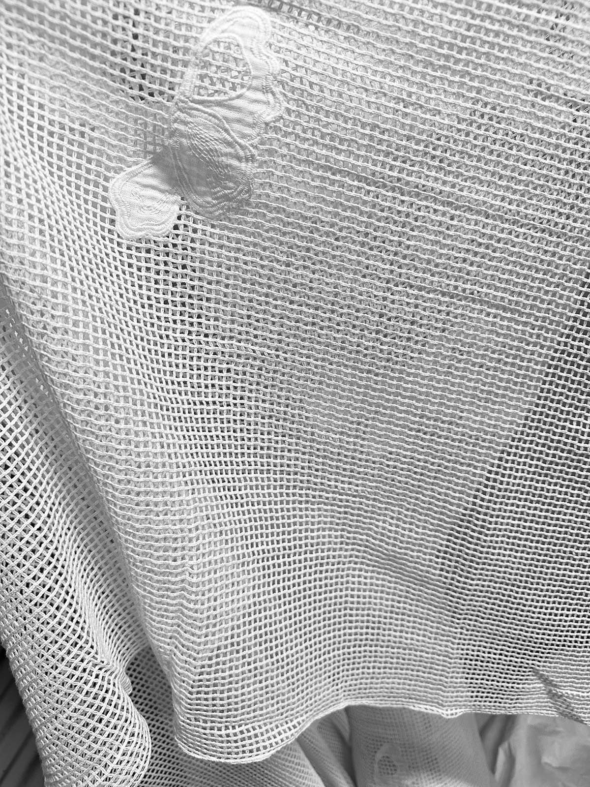 Cotton Embroidered Heavy Netting - L'Etoffe Fabrics LLC