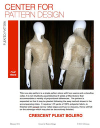 Crescent Pleat Bolero - L'Etoffe Fabrics LLC