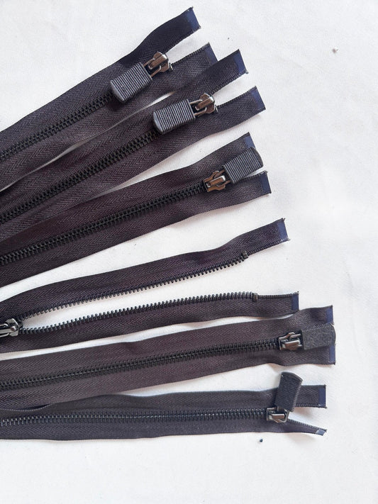 Dark Brown Metal Teeth Zipper - L'Etoffe Fabrics LLC