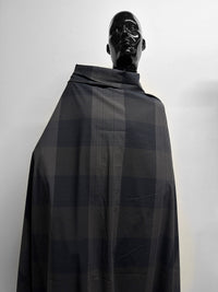 Dark Cotton Plaid Shirting - L'Etoffe Fabrics LLC