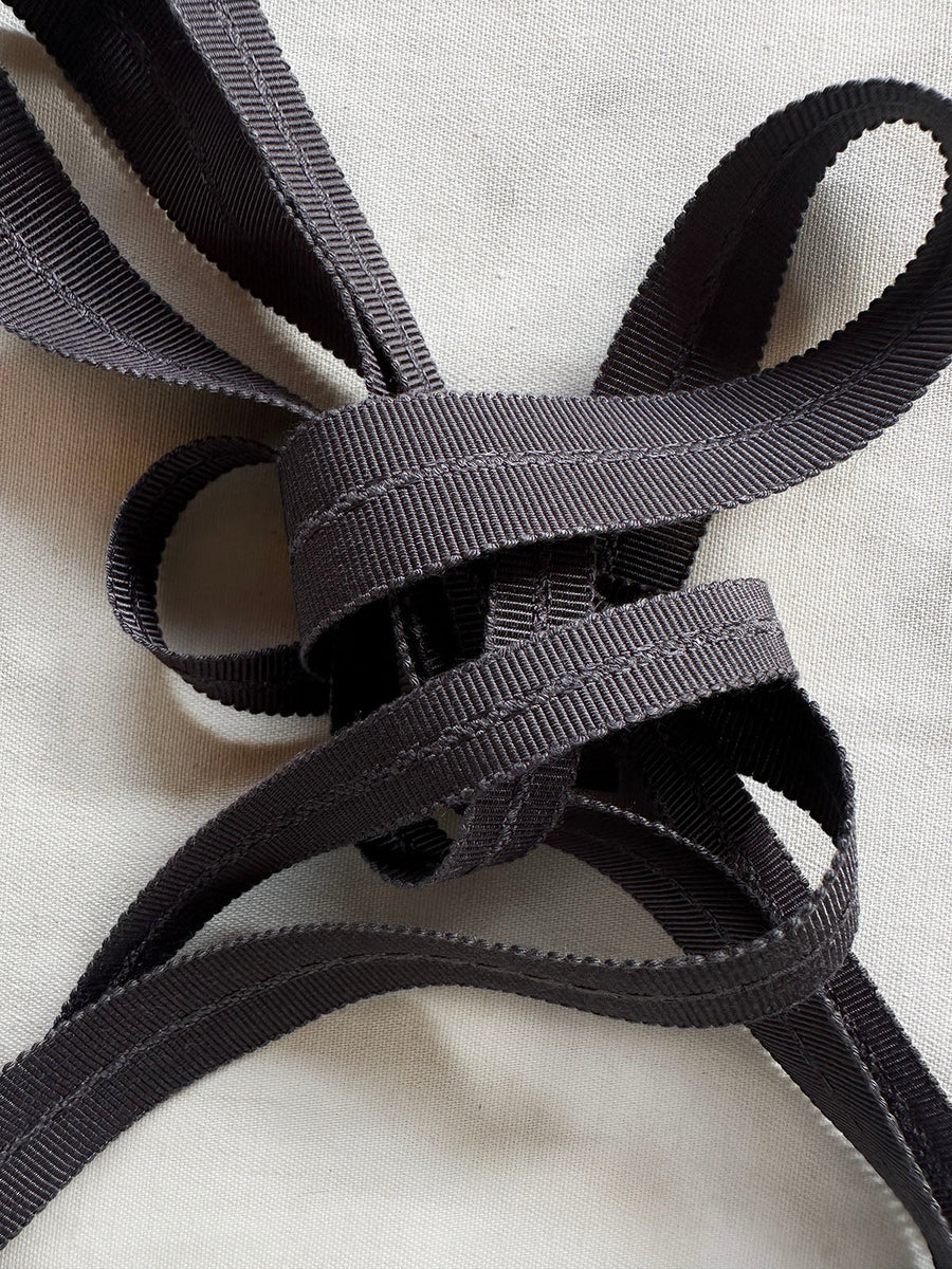 Dark Grey Rayon Petersham Grosgrain Binder (Copy) - L'Etoffe Fabrics LLC
