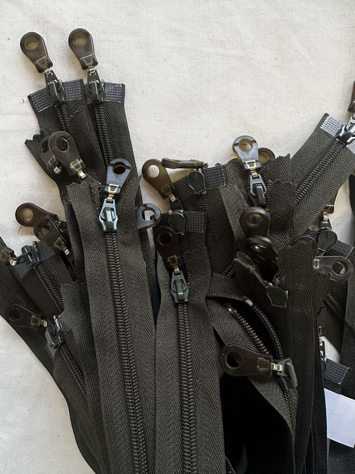 Dark Khaki 2 Way Separating Zipper w/ Rubber Pull - L'Etoffe Fabrics LLC