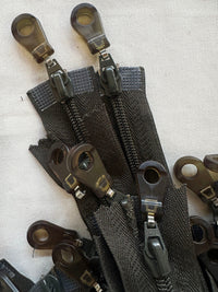 Dark Khaki 2 Way Separating Zipper w/ Rubber Pull - L'Etoffe Fabrics LLC