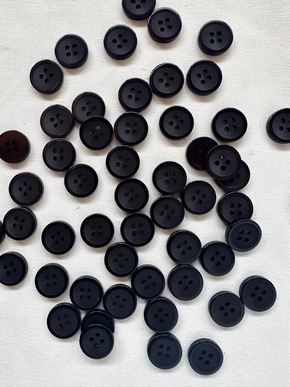 Dark Purple Sleek Shirt Buttons Per Dozen - L'Etoffe Fabrics LLC