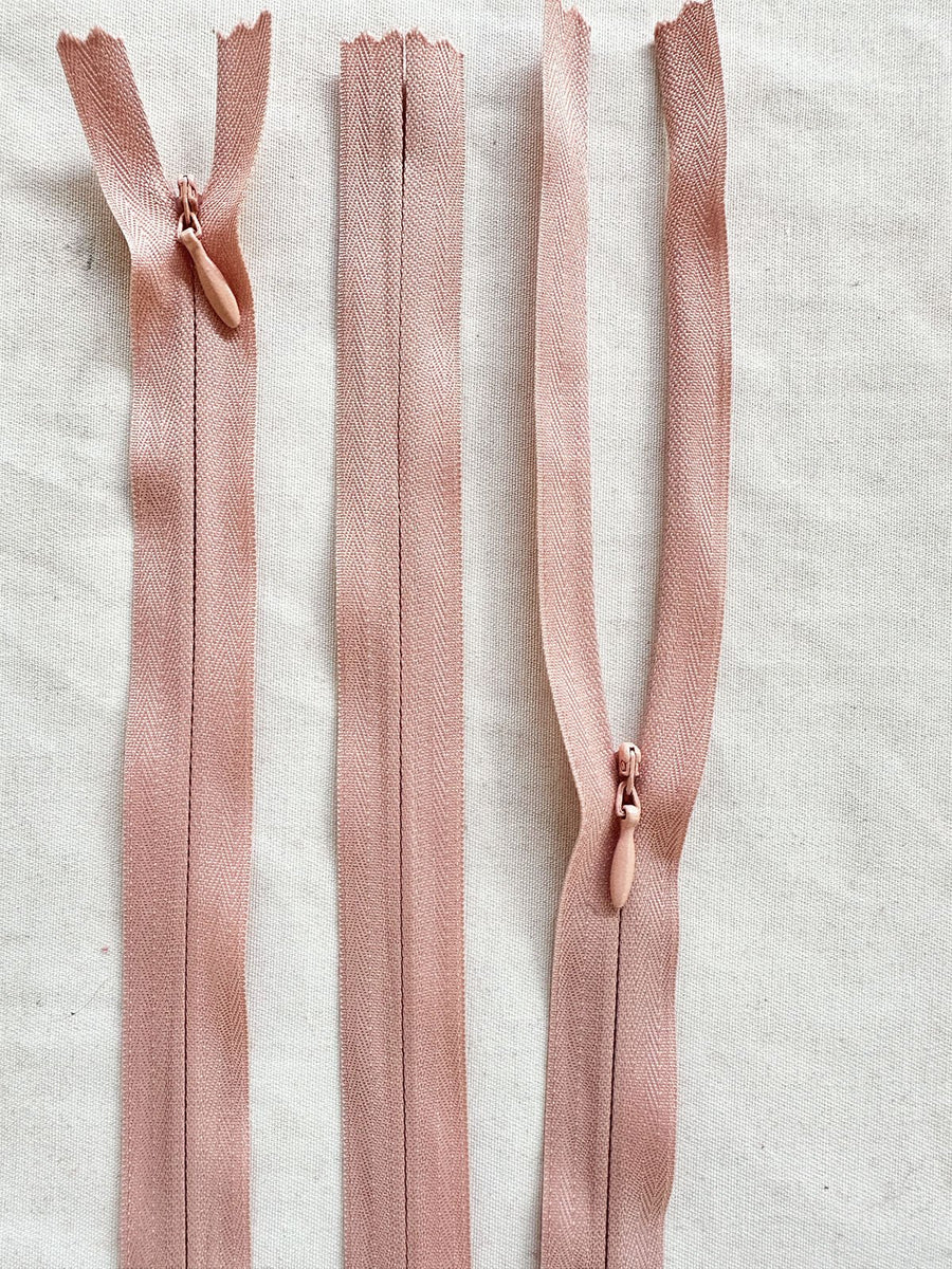 Deadstock Invisible Zipper 34" Rose - L'Etoffe Fabrics LLC