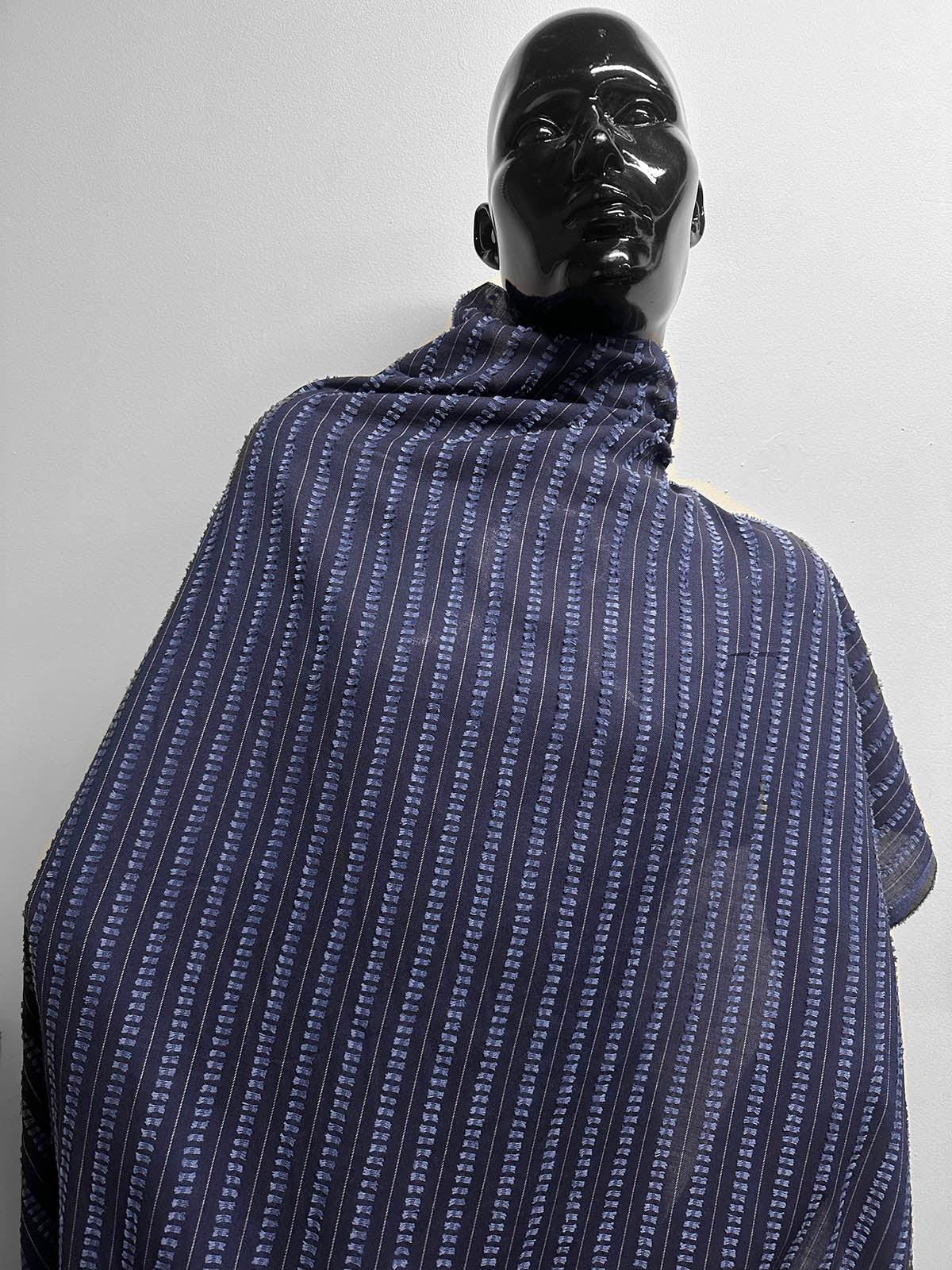 Deadstock Japanese Cotton Dobby Twill Blue - L'Etoffe Fabrics LLC