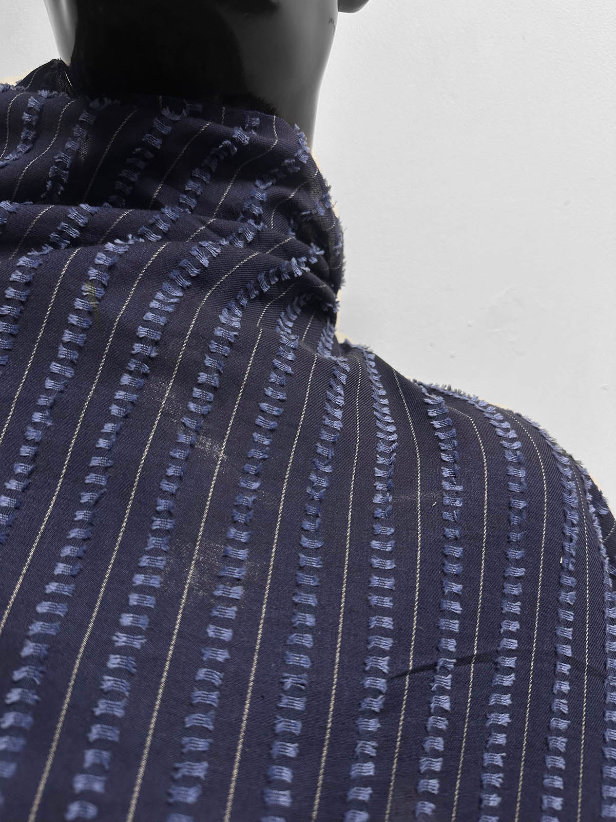 Deadstock Japanese Cotton Dobby Twill Blue - L'Etoffe Fabrics LLC