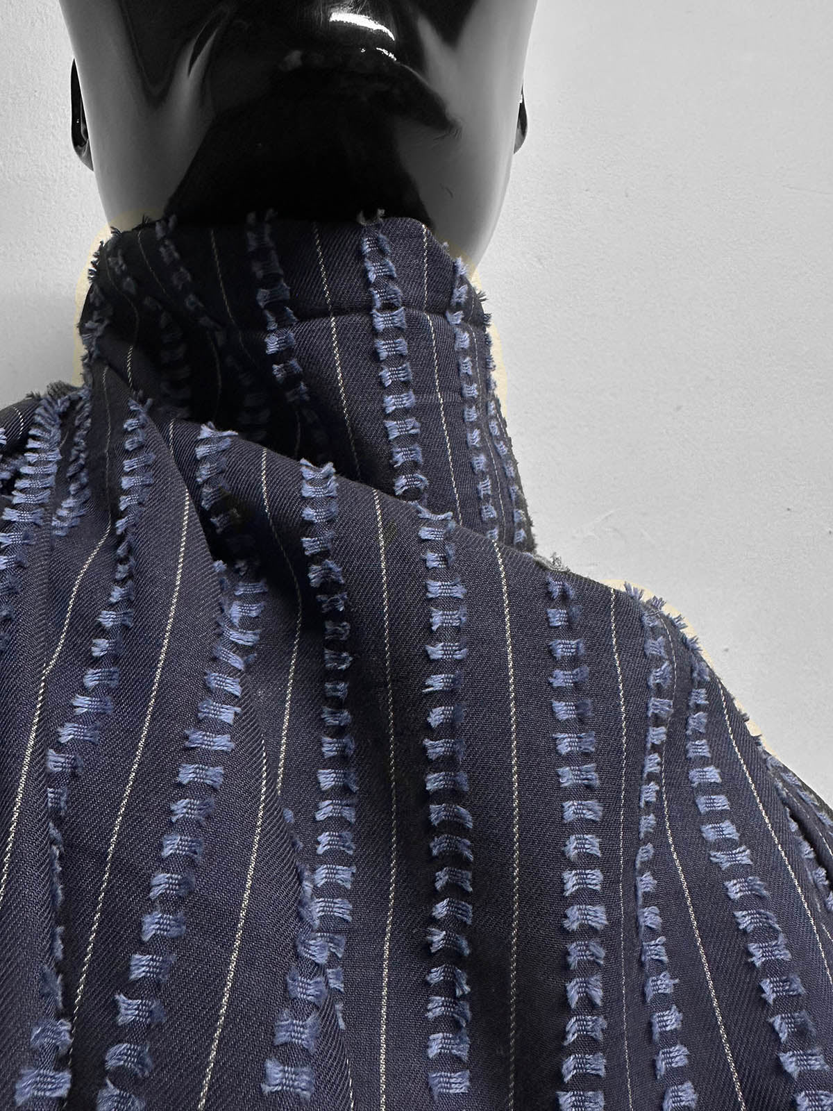 Deadstock Japanese Cotton Dobby Twill Blue - L'Etoffe Fabrics LLC