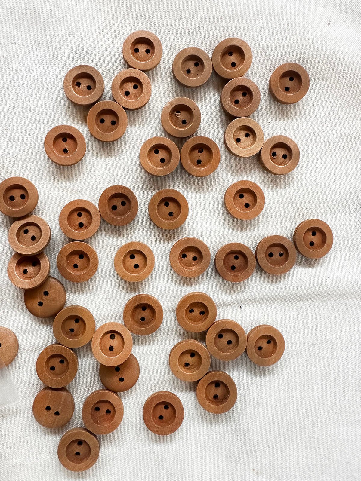 Deadstock Wood Shirt Buttons Per Dozen - L'Etoffe Fabrics LLC