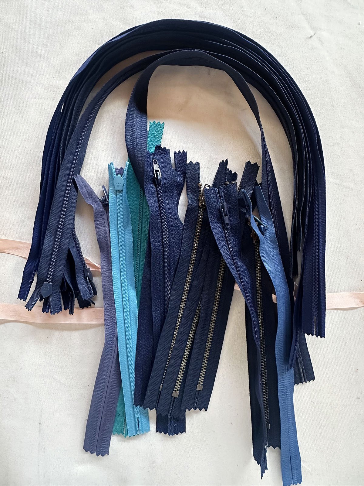 Deadstock Zipper Bundle Cool - L'Etoffe Fabrics LLC