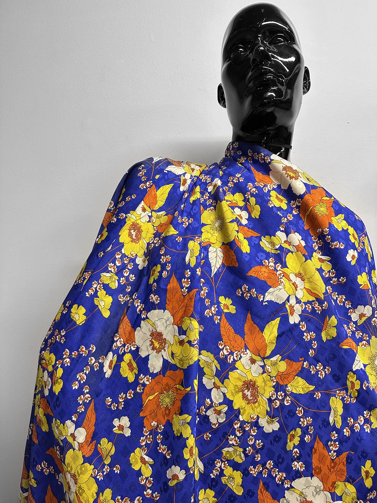 Decadent Floral Jacquard Sateen Rayon Dress Weight - L'Etoffe Fabrics LLC