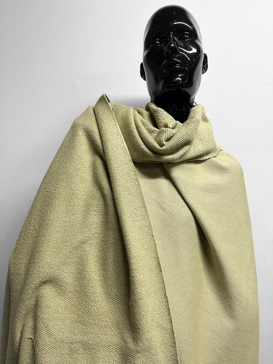 Designer All Cotton French Terry Remant In Sage - L'Etoffe Fabrics LLC