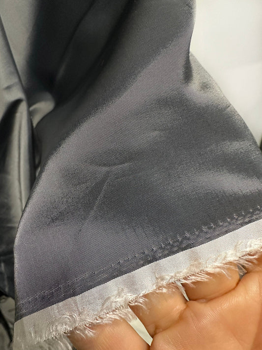 Designer Cupro Gunmetal Lining - L'Etoffe Fabrics LLC