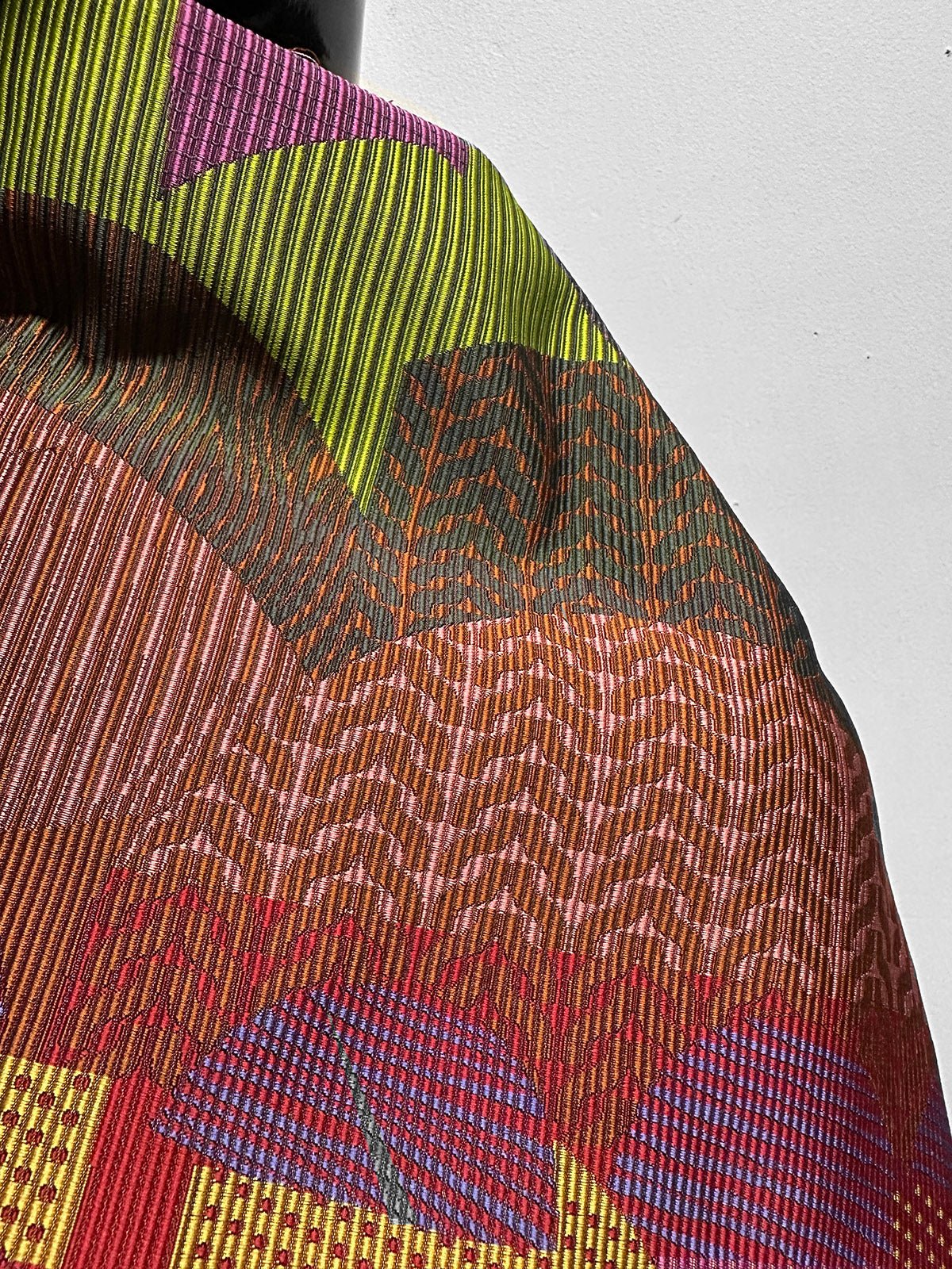 Designer Faille Sateen Woven Design - Bright - L'Etoffe Fabrics LLC