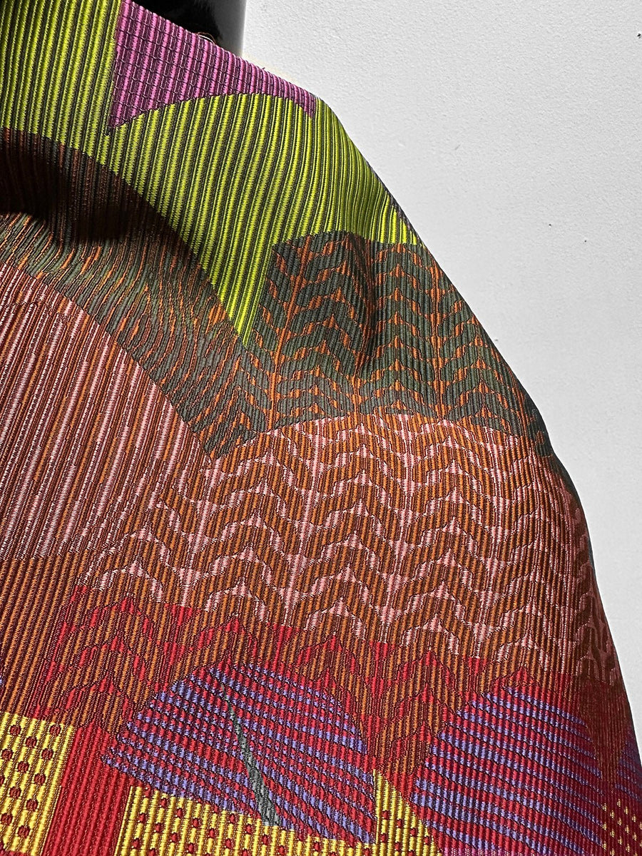 Designer Faille Sateen Woven Design - Bright - L'Etoffe Fabrics LLC