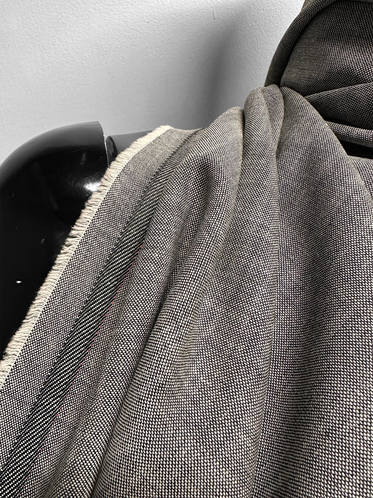 Dormeuil Salt and Pepper Mohair Summer Suiting - L'Etoffe Fabrics LLC