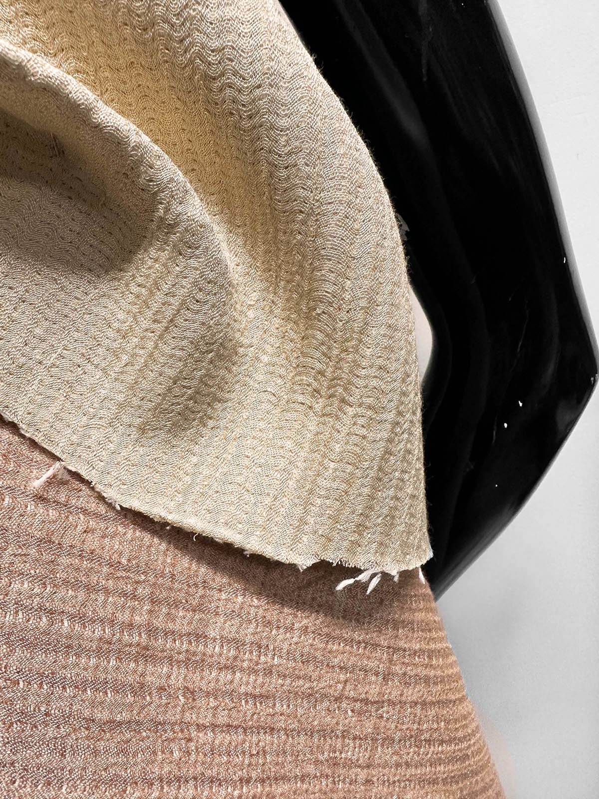 Double Faced Gorgeous Textured Jacket Fabric - L'Etoffe Fabrics LLC