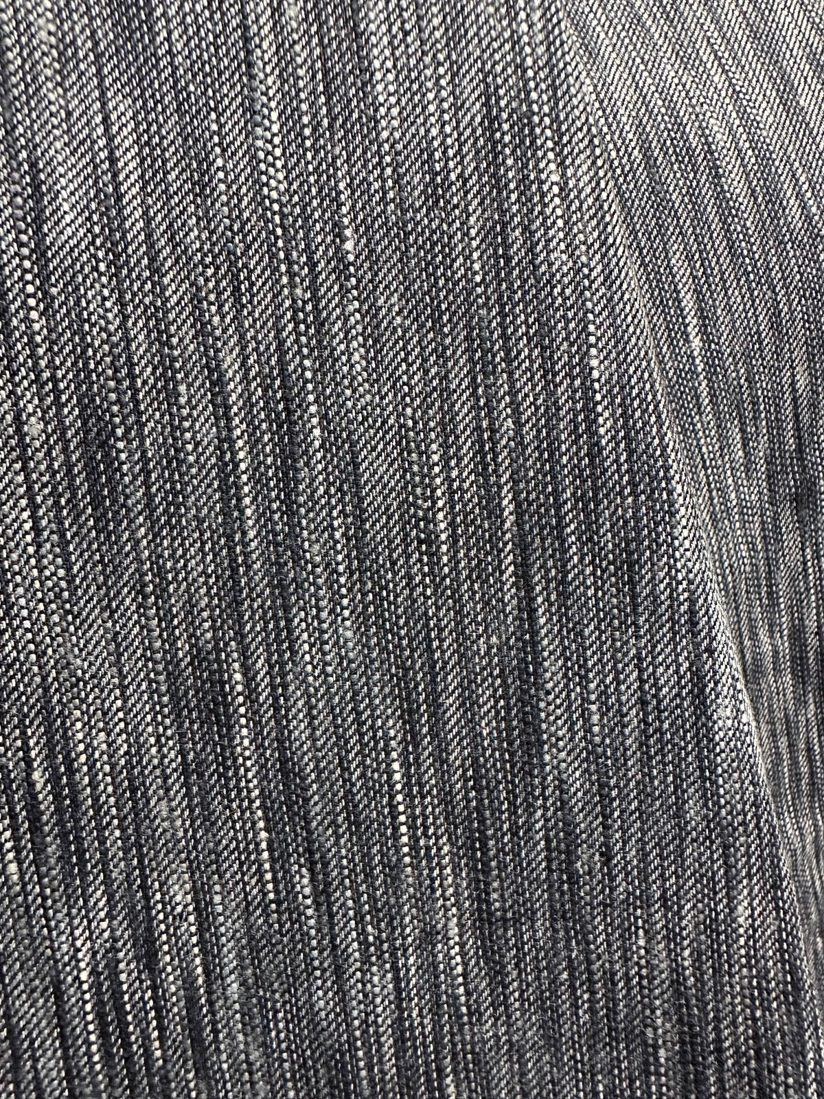 Double Weave Melange Denim Grey - L'Etoffe Fabrics LLC