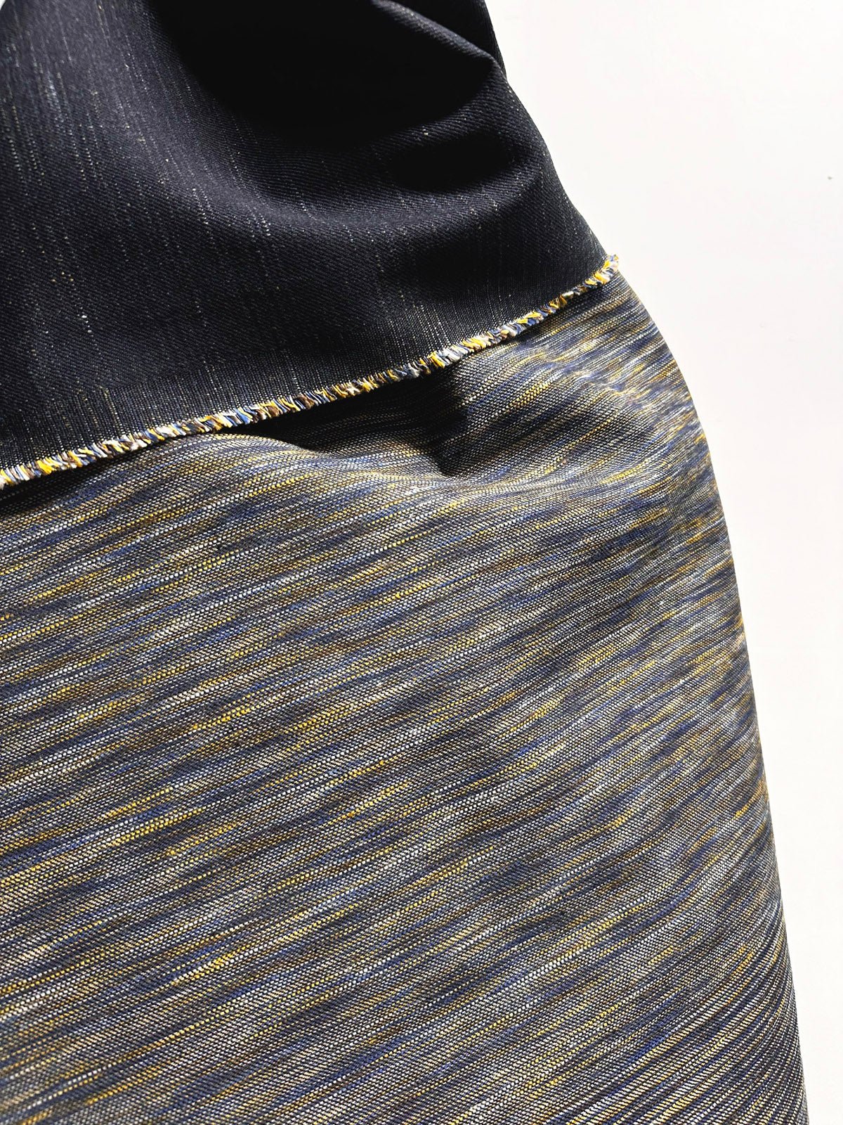 Double Weave Melange Denim Mustard - L'Etoffe Fabrics LLC